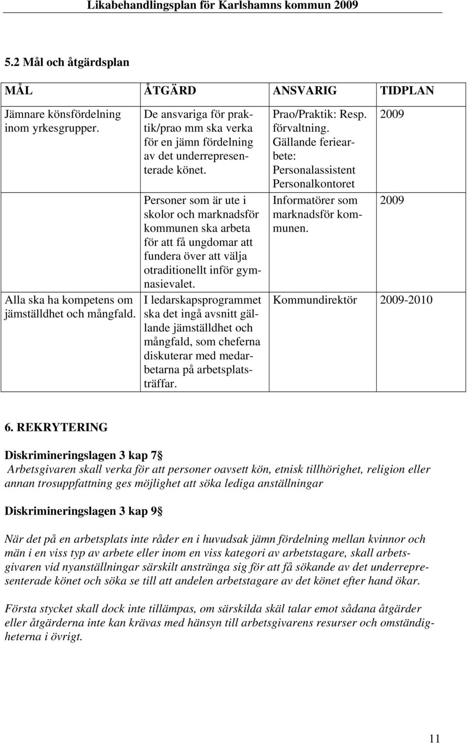 Personer som är ute i skolor och marknadsför kommunen ska arbeta för att få ungdomar att fundera över att välja otraditionellt inför gymnasievalet.