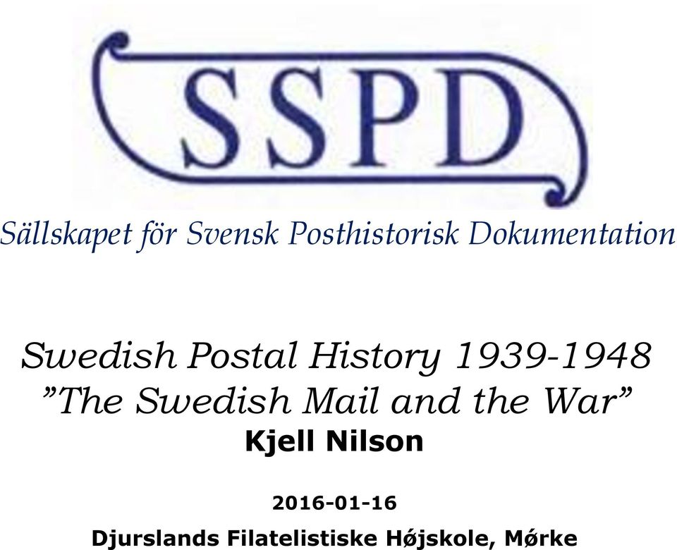 the War Kjell Nilson 2016-01-16