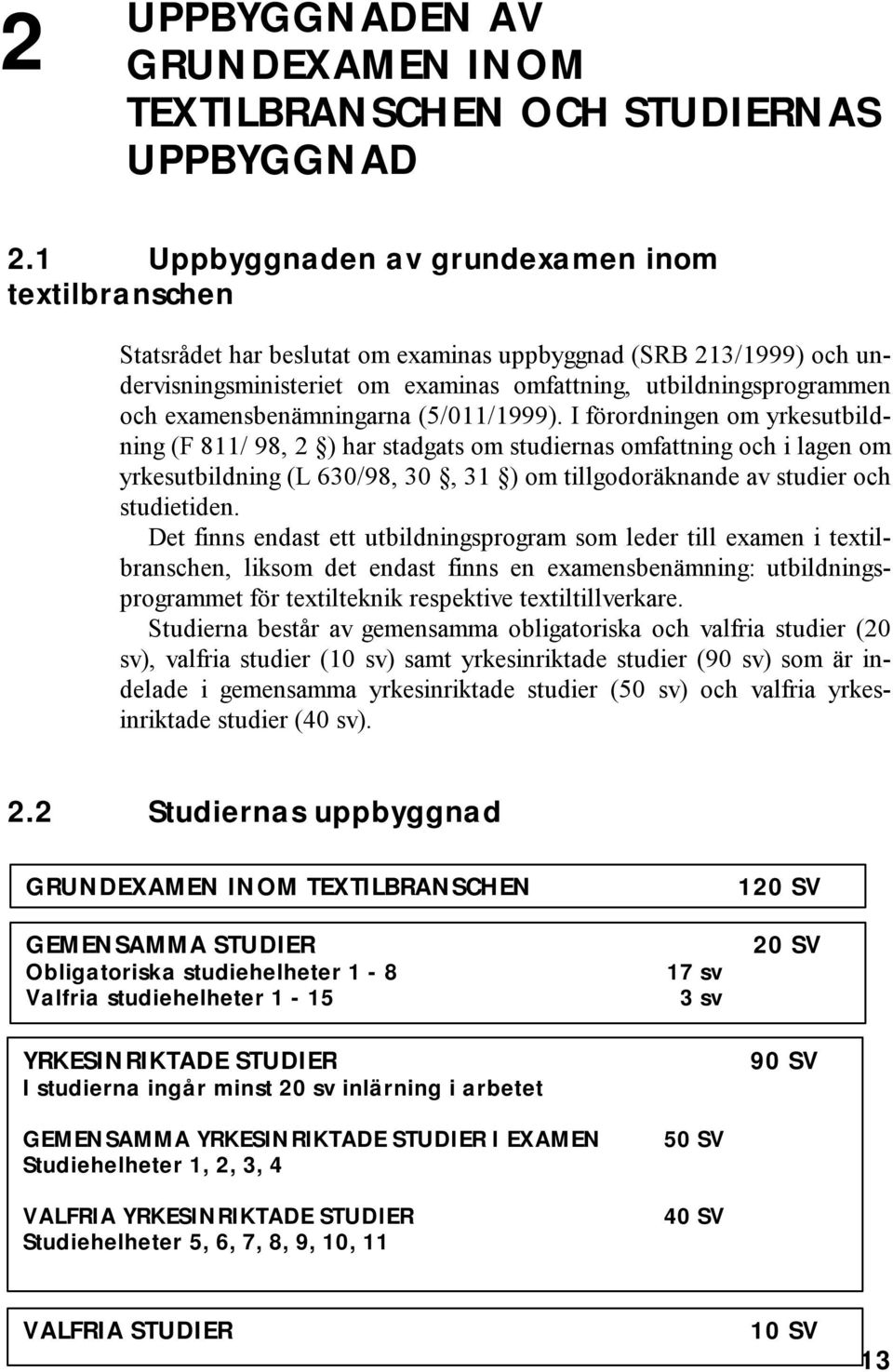 examensbenämningarna (5/011/1999).