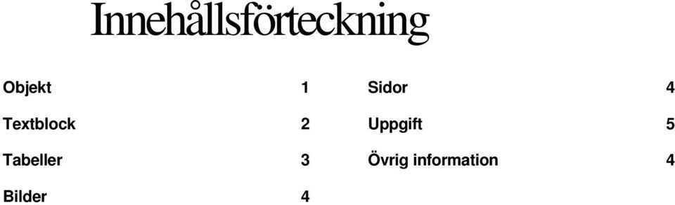 Tabeller 3 Sidor 4