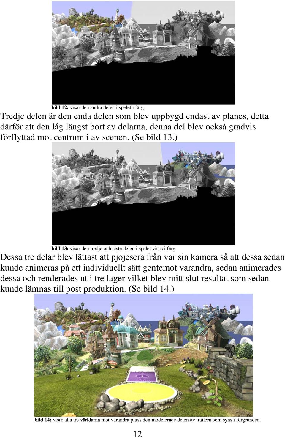 scenen. (Se bild 13.) bild 13: visar den tredje och sista delen i spelet visas i färg.