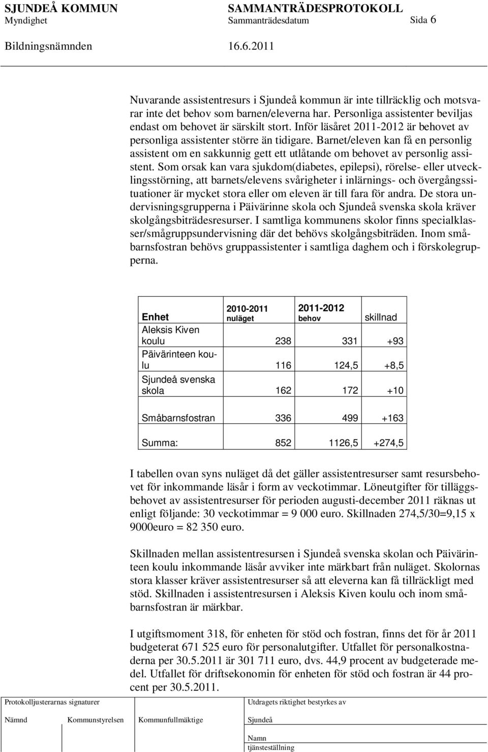 Som orsak kan vara sjukdom(diabetes, epilepsi), rörelse- eller utvecklingsstörning, att barnets/elevens svårigheter i inlärnings- och övergångssituationer är mycket stora eller om eleven är till fara