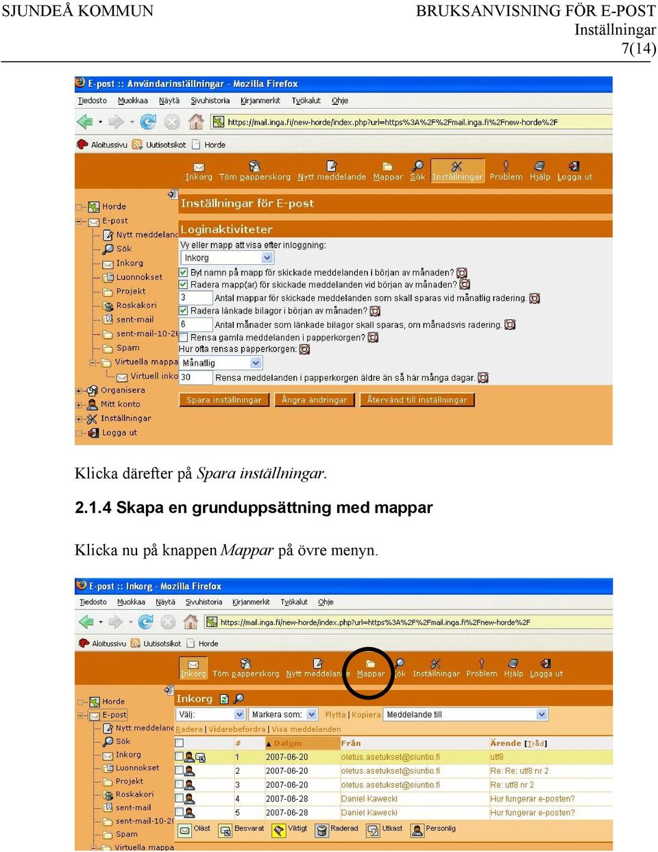 4 Skapa en grunduppsättning med