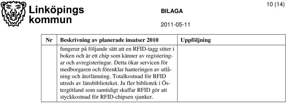 Detta ökar servicen för medborgaren och förenklar hanteringen av utlåning och återlämning.