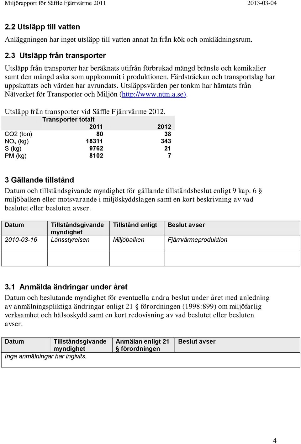 Färdsträckan och transportslag har uppskattats och värden har avrundats. Utsläppsvärden per tonkm har hämtats från Nätverket för Transporter och Miljön (http://www.ntm.a.se).