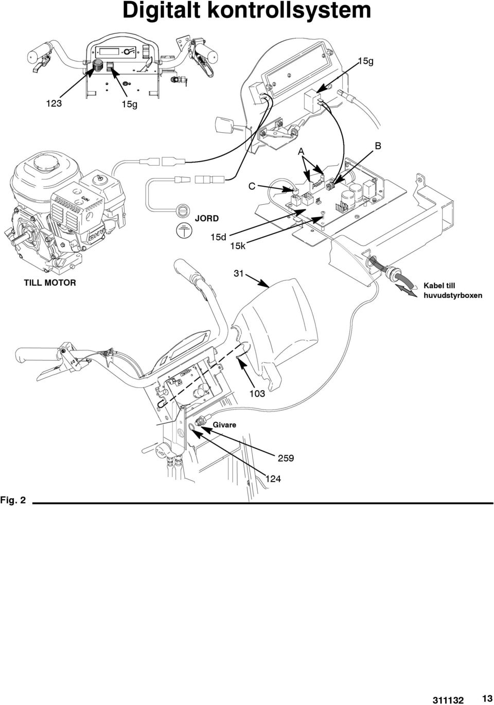 MOTOR 31 Kabel till