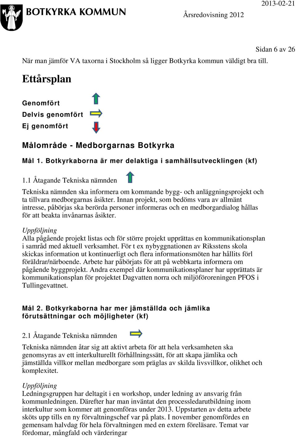 1 Åtagande Tekniska nämnden Tekniska nämnden ska informera om kommande bygg- och anläggningsprojekt och ta tillvara medborgarnas åsikter.