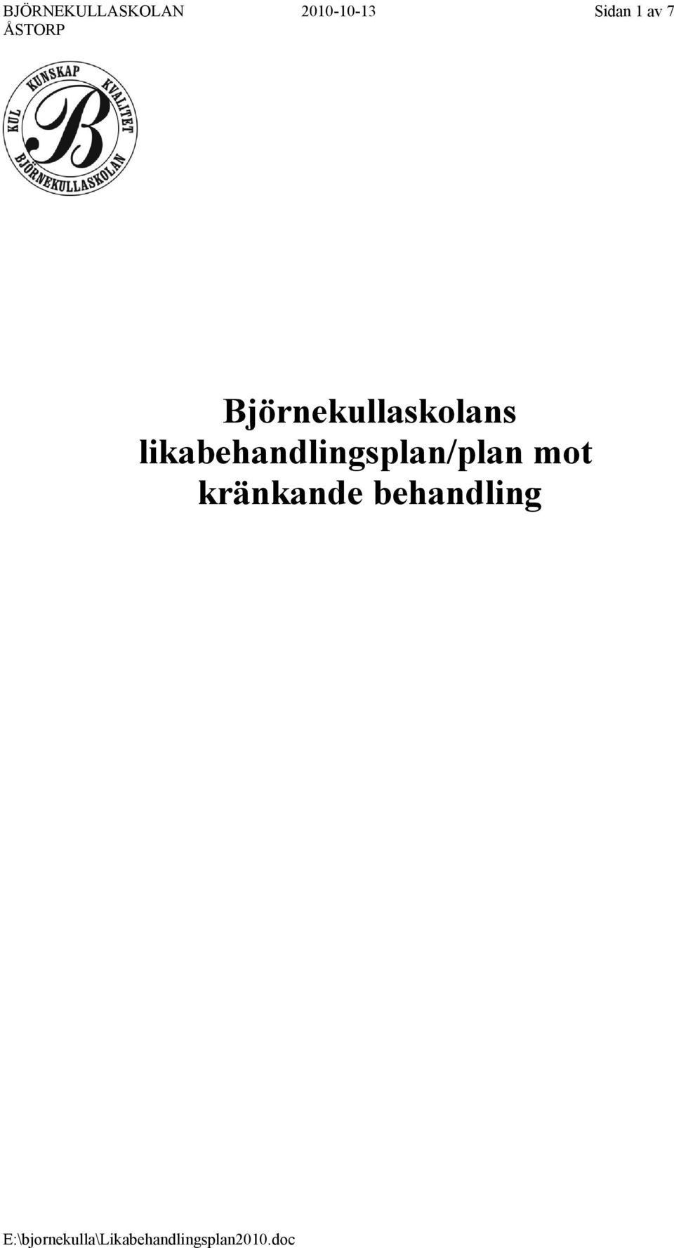 Björnekullaskolans