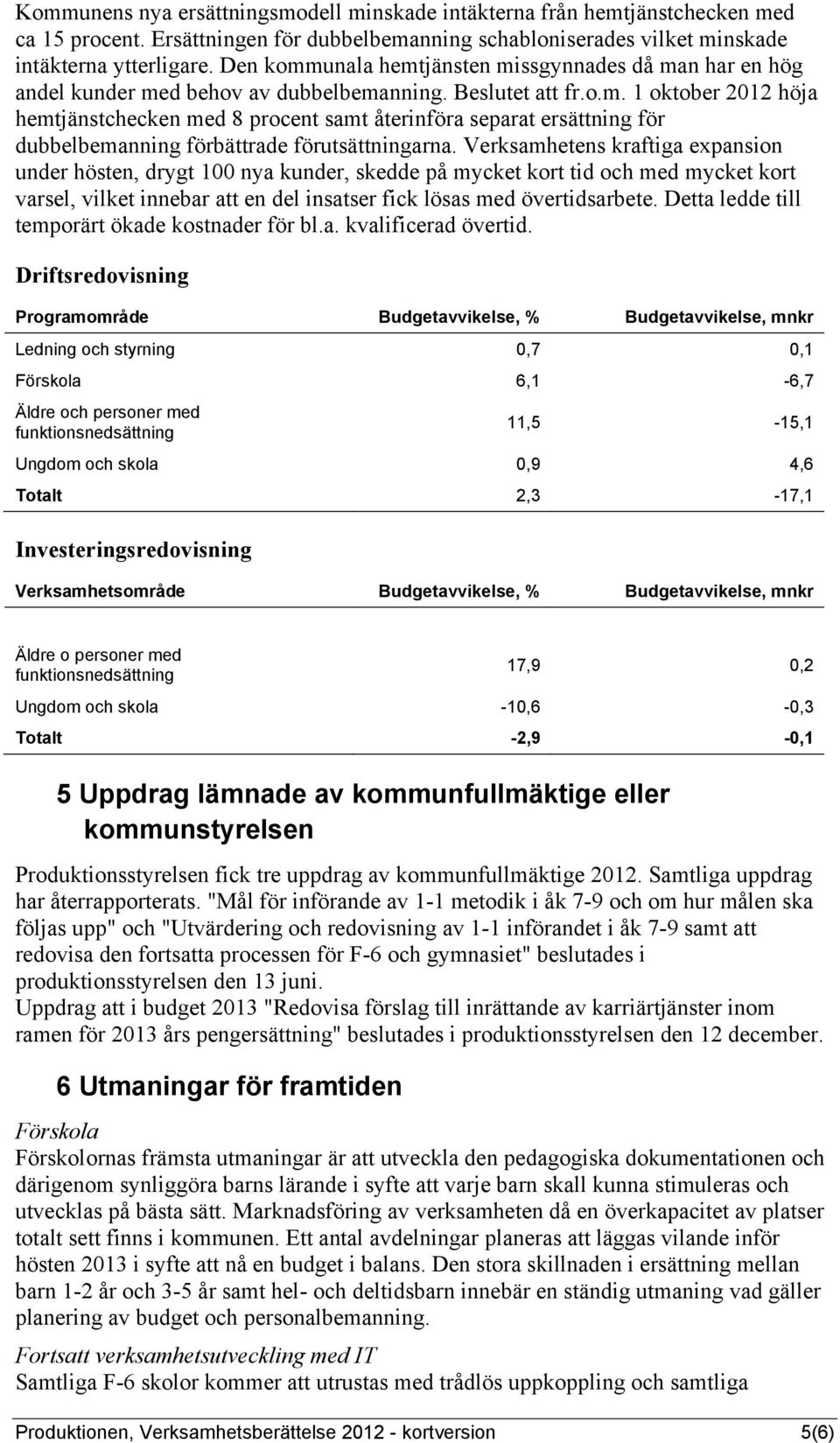 Verksamhetens kraftiga expansion under hösten, drygt 100 nya kunder, skedde på mycket kort tid och med mycket kort varsel, vilket innebar att en del insatser fick lösas med övertidsarbete.