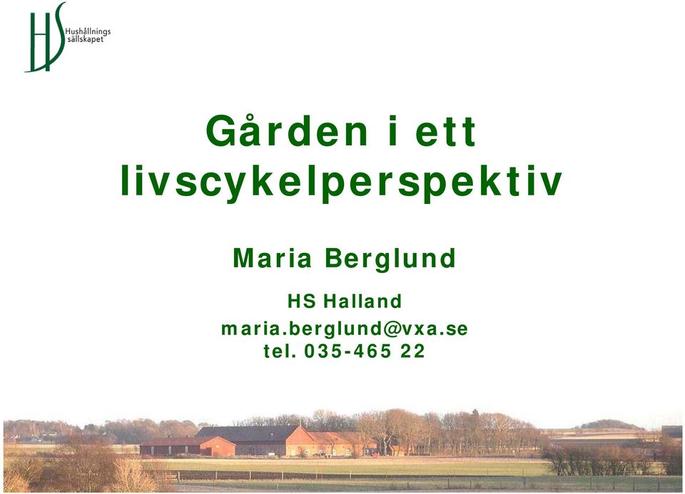 Maria Berglund HS