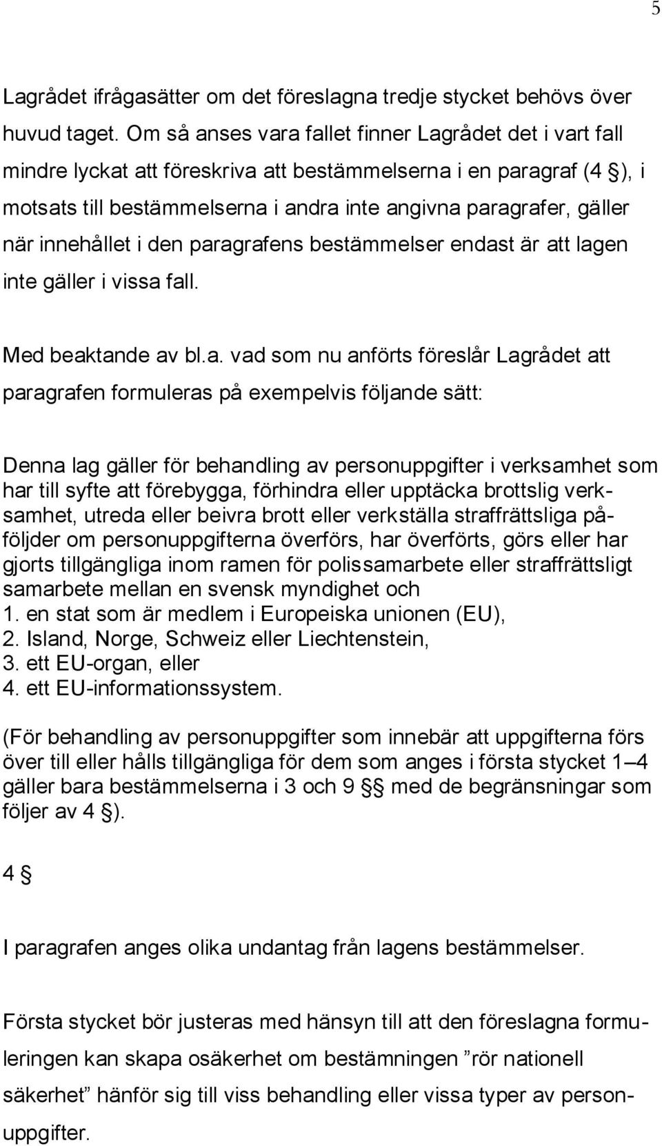 innehållet i den par
