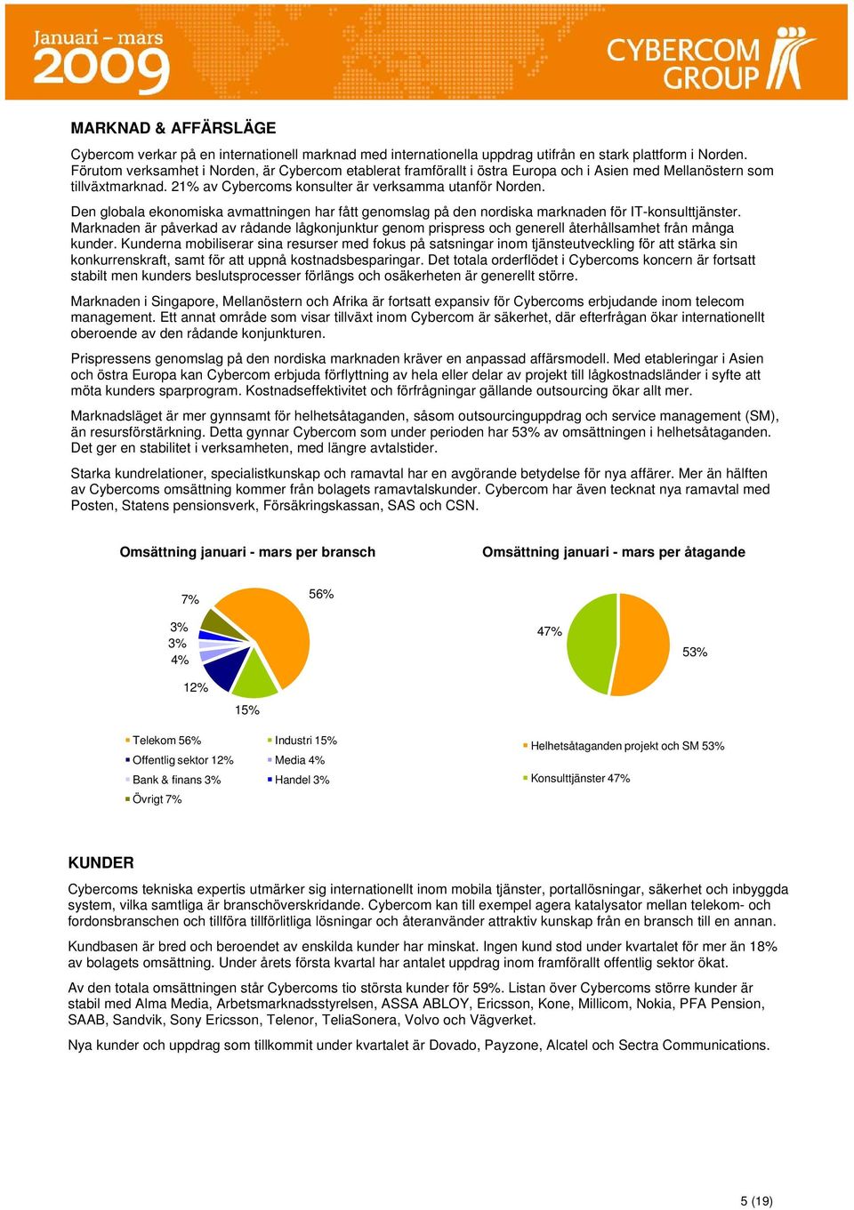 Den globala ekonomiska avmattningen har fått genomslag på den nordiska marknaden för IT-konsulttjänster.