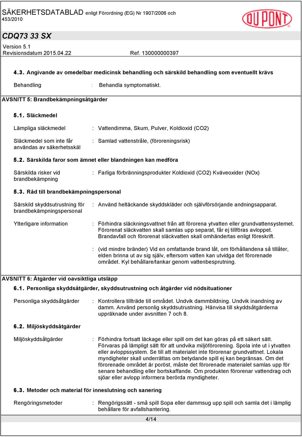 : Samlad vattenstråle, (föroreningsrisk) 5.2.