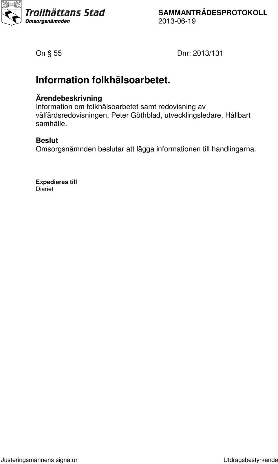välfärdsredovisningen, Peter Göthblad, utvecklingsledare,