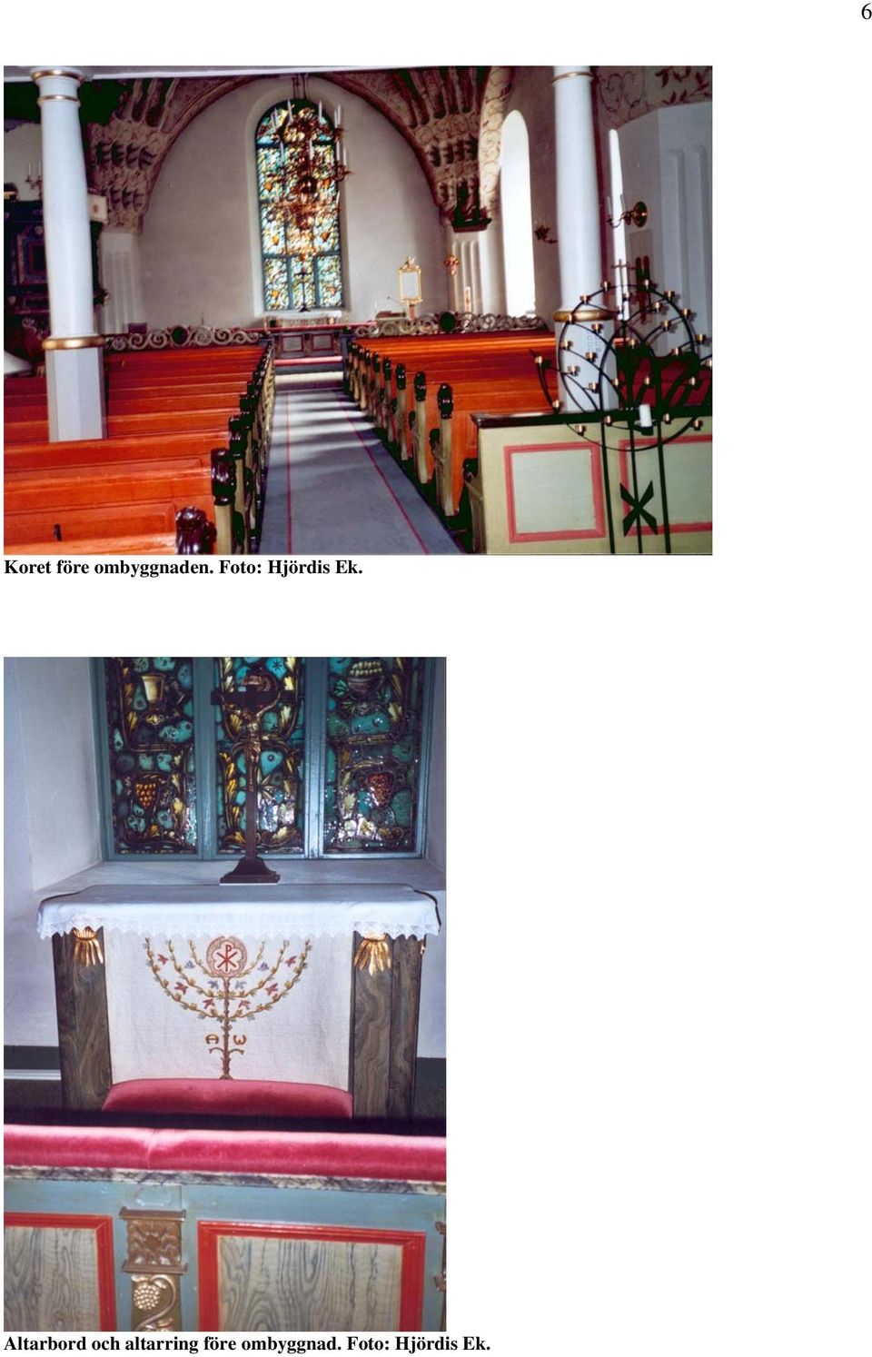 Altarbord och altarring