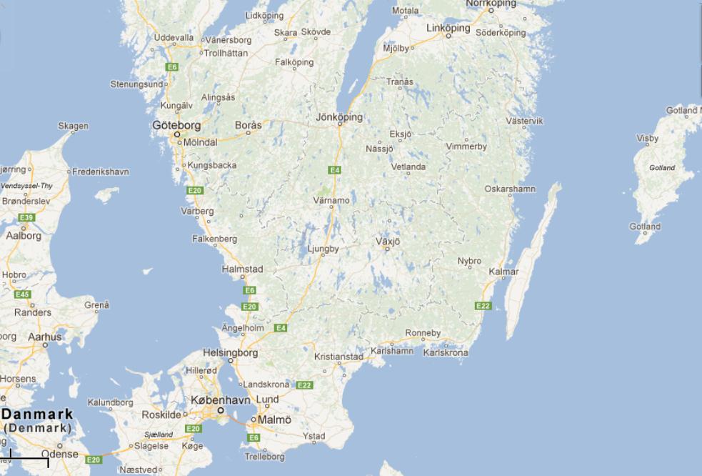 I söder Malmö ligger i söder.