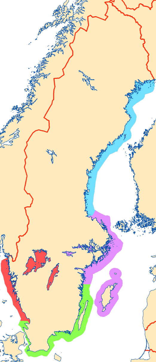 Anropstalgrupper Passas öppet av JRCC Nord SjöAnr Önskemål att sjögående och flygande enheter scannar respektive talgrupp Nat FlygAnr Tidigare regionala talgrupper hopslagna