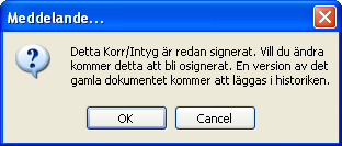 1. Ta fram dokumentet från någon av listboxarna i Korr/Intyg. 2. Välj knappen Byt V. E. Dialogbilden Byt vårdenhet visas. Ange ny vårdenhet 3. Avsluta med OK.