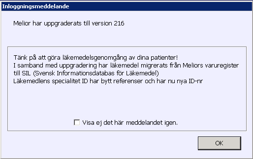 Starta programmet Inloggning med användarid 1. Dubbelklicka på Melior-ikonen för att starta programmet Inloggningsrutan kommer nu upp 2. Ange Användarid i fältet Användar ID och tryck TAB. 3.