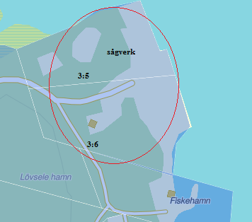 Figur 1 Det aktuella områdets placering, markerad med röd cirkel. Geologi Enligt SGU (Sveriges Geologiska Undersökning) utgörs den naturliga jordarten inom området av morän.
