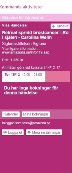 Gråmarkerade aktiviteter kurser som pågår under en längre tid Många av våra kurser pågår under en längre tid. Dessa kurser är gråmarkerade i det utbud som Du ser på hemsidans startsida.