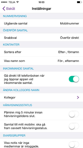 Överför samtal För att överföra ett inkommande samtal till en kollega. 1 Besvara ett inkommande samtal. 2 För Android: Klicka på knappen Överför samtal för att komma till telefonboken.