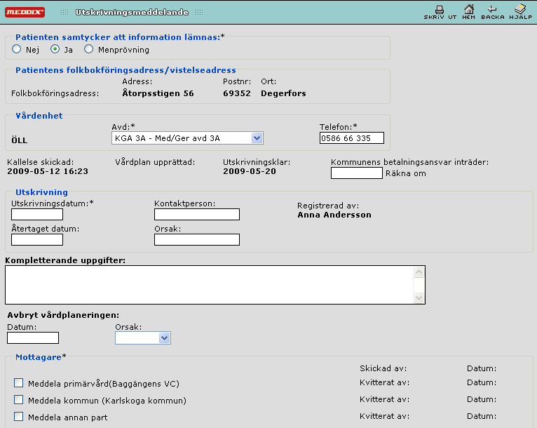 1 2 3 8 4 5 6 7 9 10 1. Kallelse skickad visas för att ge en helhetsbild av hur betalningsansvaret beräknas.