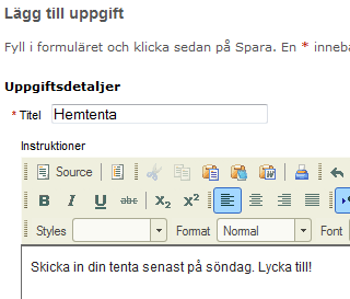 1. Aktivera Turnitin i Mondo Turnitin kan endast användas i Mondo via verktyget Uppgifter 2 / Assignments 2.