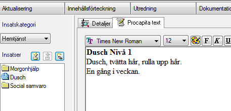 Procapita text Här kan du skriva en text för insatserna som
