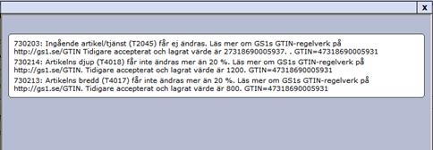 Om ni vill skapa varucertifikatet oberoende av regelfelet klickar ni i åtgärd Skapa samt klickar på Nästa >>.