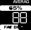 Programdata 6. TIME (tid) Det här fältet används endast för intervallpass. Det visar återstående tid under träningspassen och total tid under träningssammanfattningen. 6 7 7.