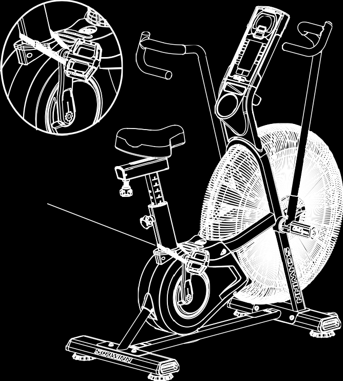 Helkroppsträning: Ta tag i handtagen med handflatorna vända nedåt. Tryck och dra i handtagen medan du trampar på pedalerna. Håll armbågen lågt och vid sidan av kroppen.