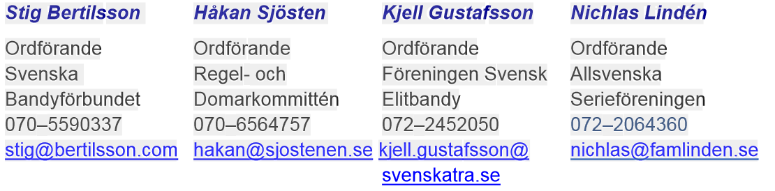 Utdrag ur brev från bandyförbundet. Var en god förebild både på och utanför planen!