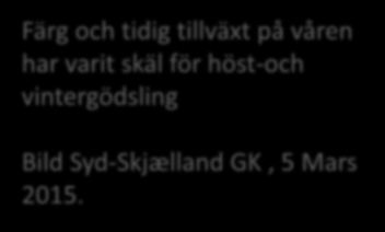 höst-och vintergödsling Bild