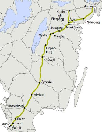 Stråk 02 Södra stambanan exklusive baskontrakt Växelbyte Höör (2015) Kvarstående arbete från akuta FISTspårbyten (2016) Tjörnarp/Vätteryd Växelbyte (2014) Gistad- Mjölby, spårbyte (Fist) (2014)