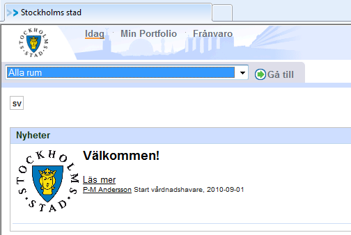 SID 4(9) Hitta i Fronter Fronter är en virtuell byggnad som är indelad i olika rum. Varje rum är utrustat med de verktyg som krävs för samarbete och lärande i just det rummet.