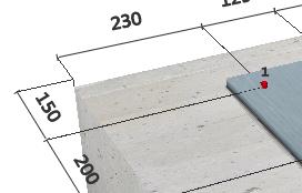 Den första fliken heter Base material (grundmaterial). Här ska du ange information om betong, till exempel Compressive strength (tryckhållfasthet), Edge distances (kantavstånd), Depths (håldjup) etc.