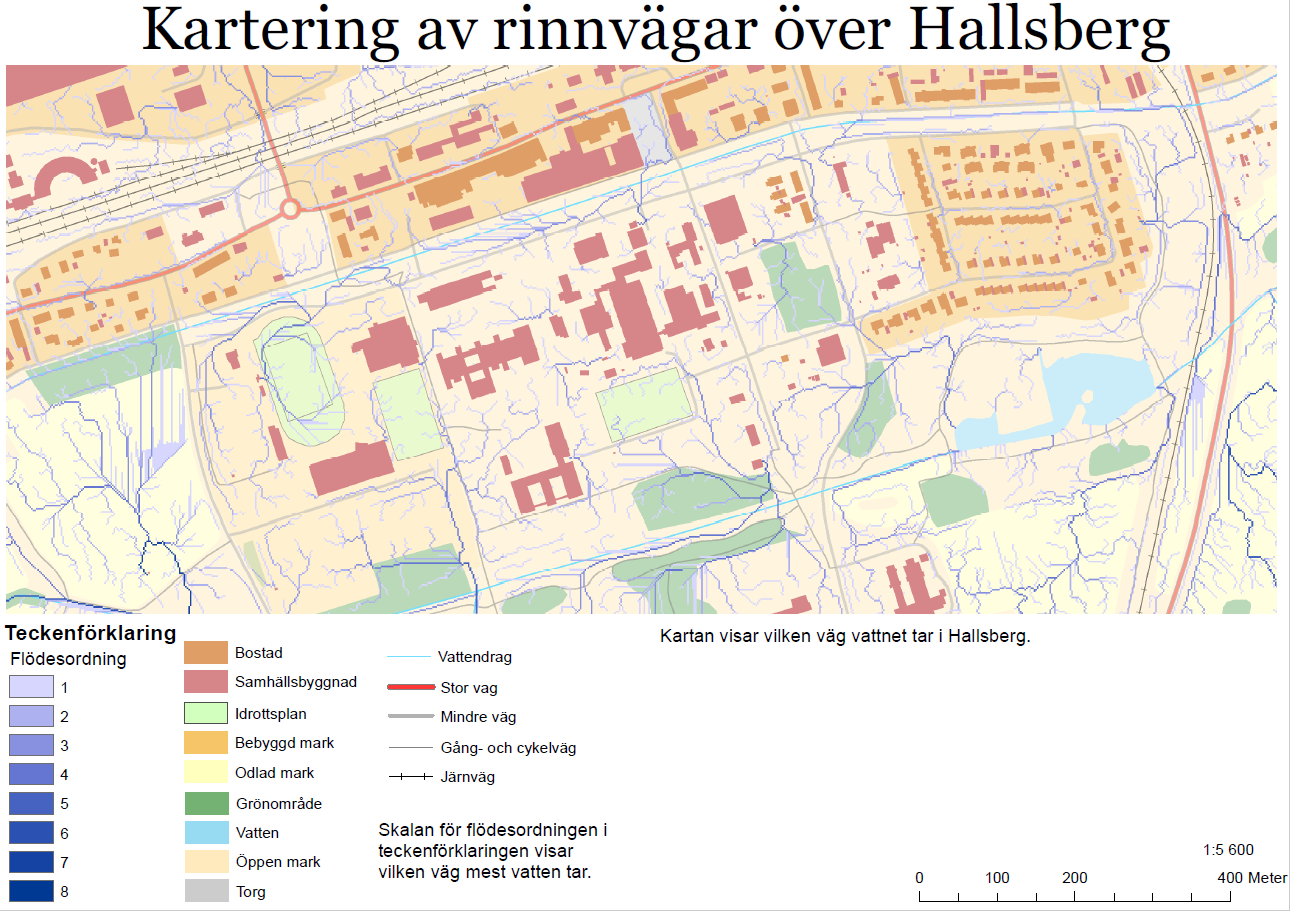 Bilaga 10 Kartering av flödesvägar över Hallsberg Figur 60.