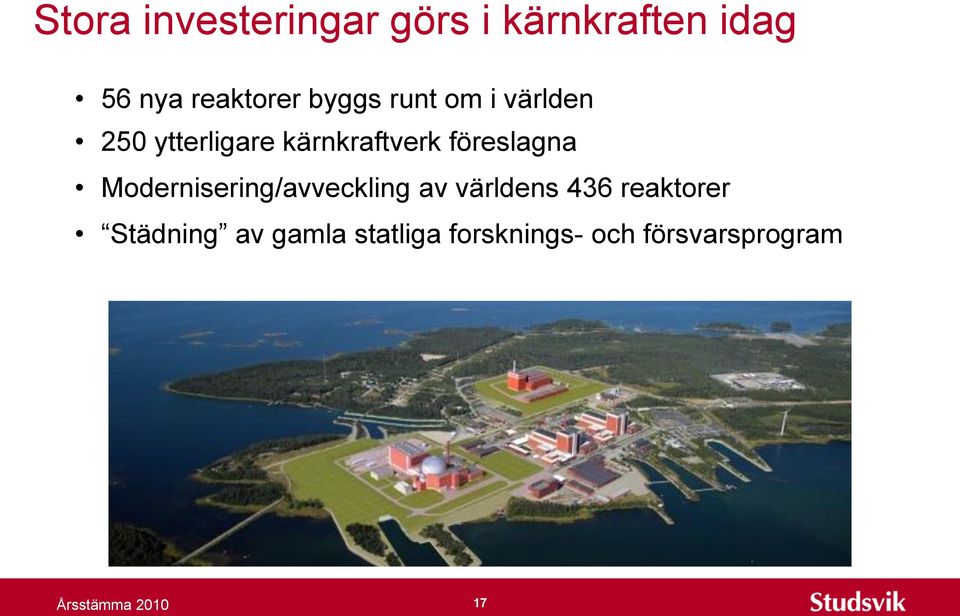 kärnkraftverk föreslagna Modernisering/avveckling av