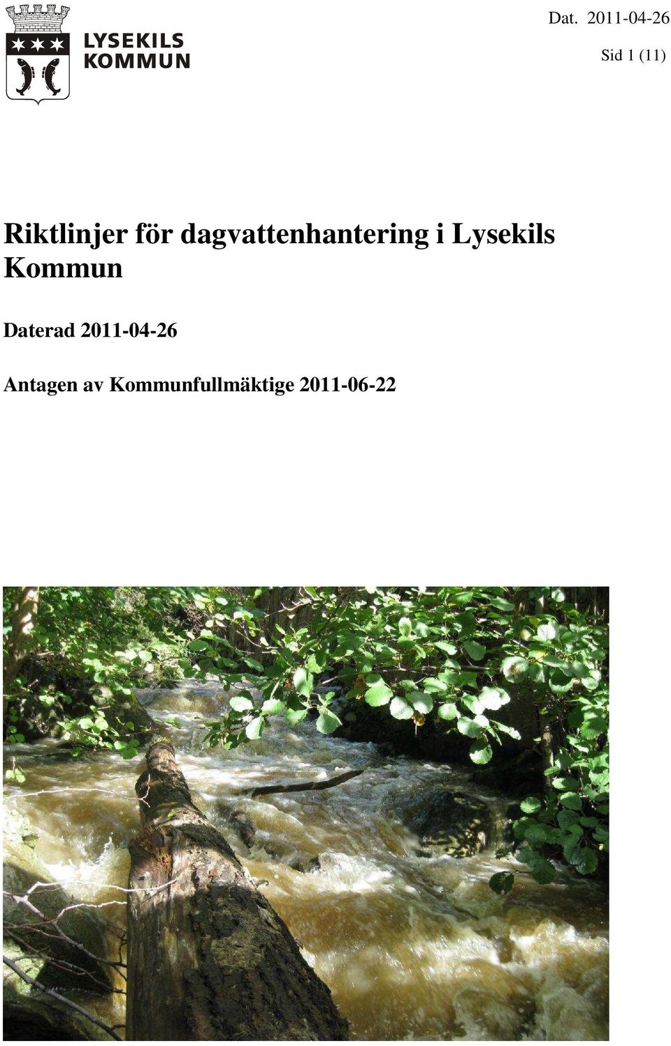 Kommun Daterad 2011-04-26