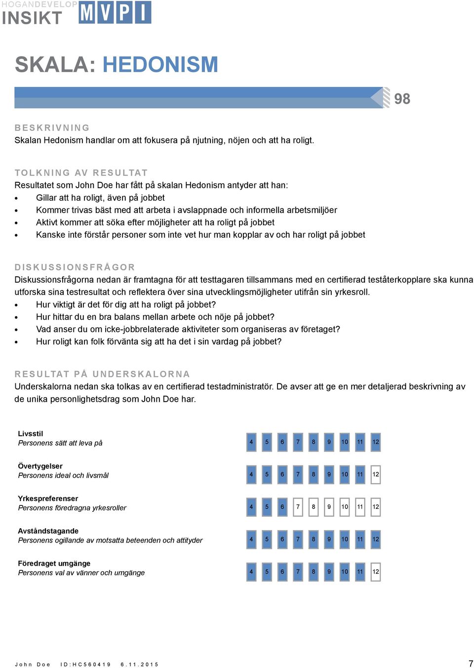 arbetsmiljöer Aktivt kommer att söka efter möjligheter att ha roligt på jobbet Kanske inte förstår personer som inte vet hur man kopplar av och har roligt på jobbet Hur viktigt är