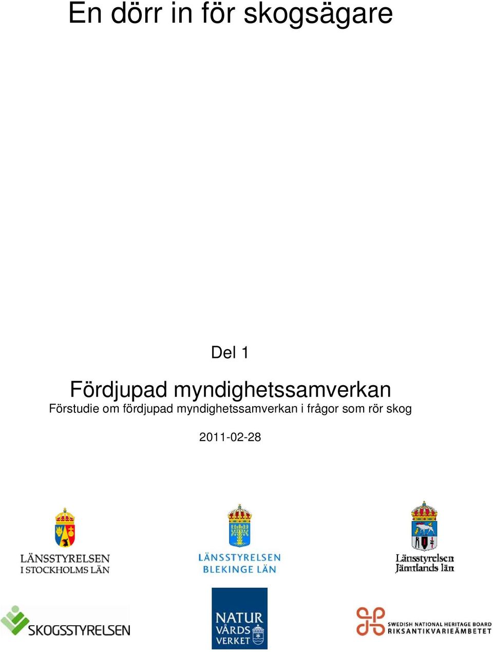 Förstudie om fördjupad