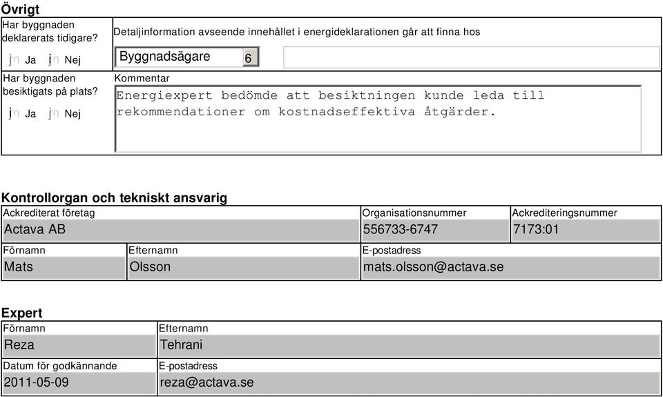 kunde leda till rekommendationer om kostnadseffektiva åtgärder.