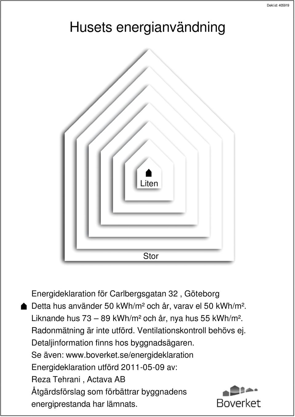 Ventilationskontroll behövs ej. Detaljinformation finns hos byggnadsägaren. Se även: www.boverket.