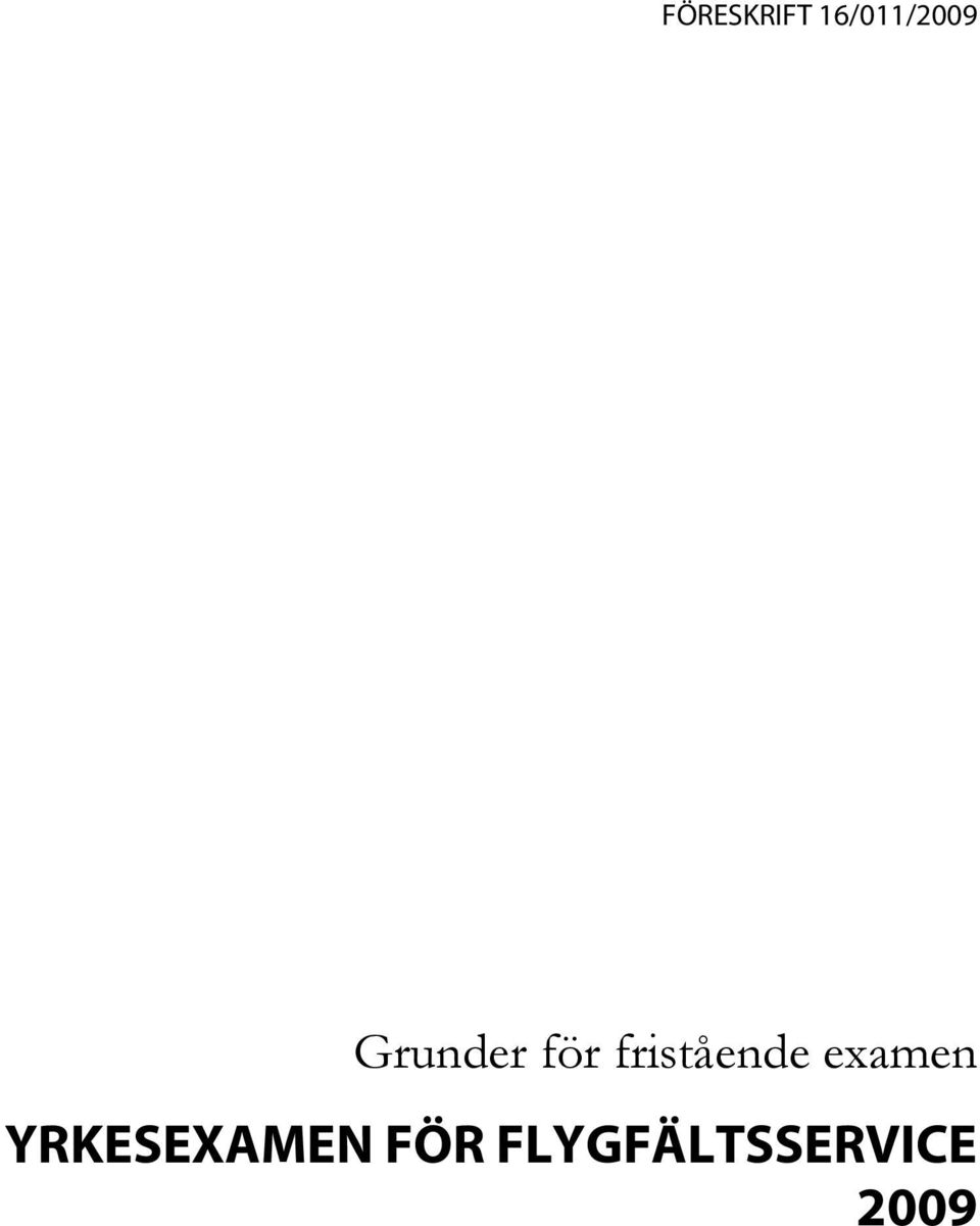 examen YRKESEXAMEN FÖR