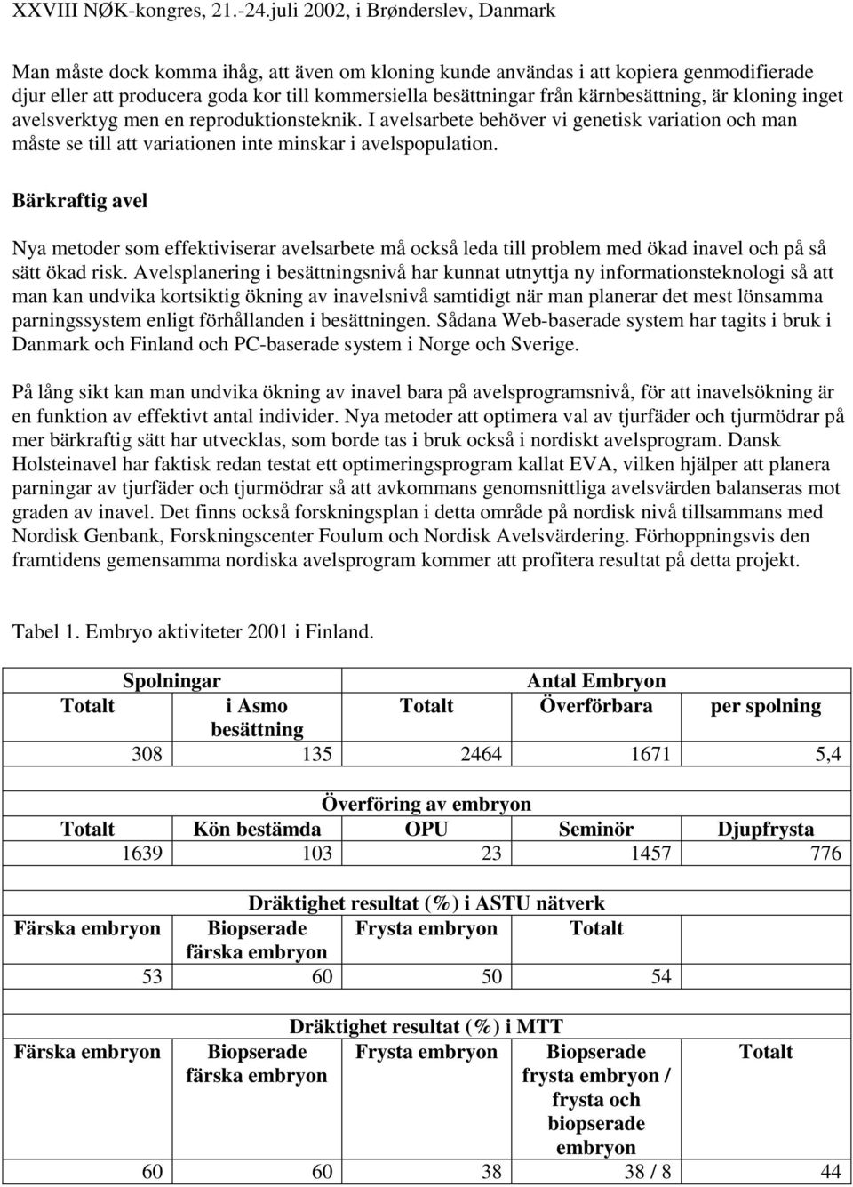 Bärkraftig avel Nya metoder som effektiviserar avelsarbete må också leda till problem med ökad inavel och på så sätt ökad risk.