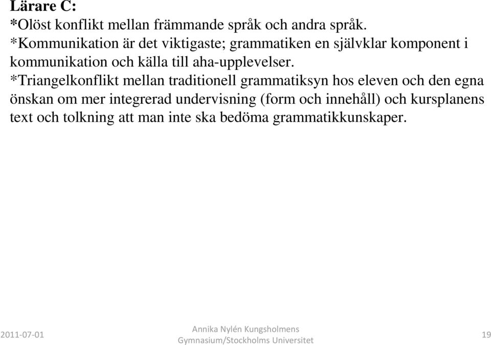 till aha-upplevelser.