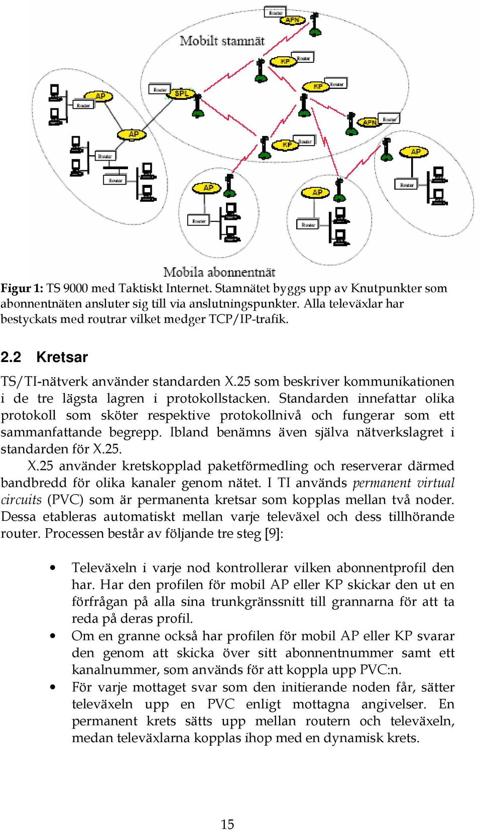 Standarden innefattar olika protokoll som sköter respektive protokollnivå och fungerar som ett sammanfattande begrepp. Ibland benämns även själva nätverkslagret i standarden för X.
