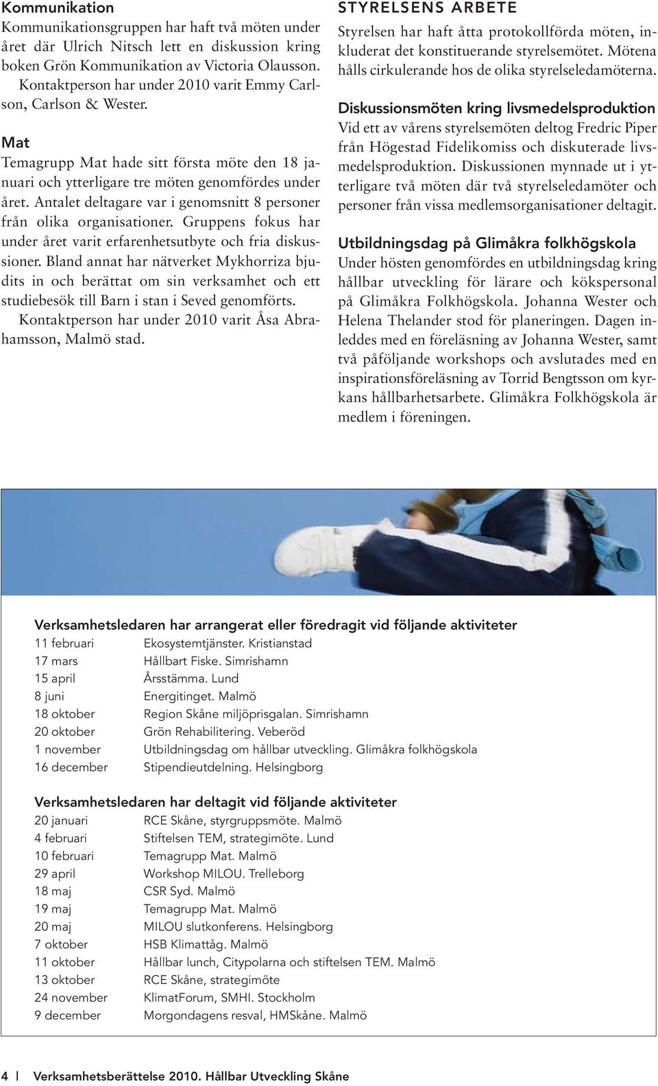 Antalet deltagare var i genomsnitt 8 personer från olika organisationer. Gruppens fokus har under året varit erfarenhetsutbyte och fria diskussioner.
