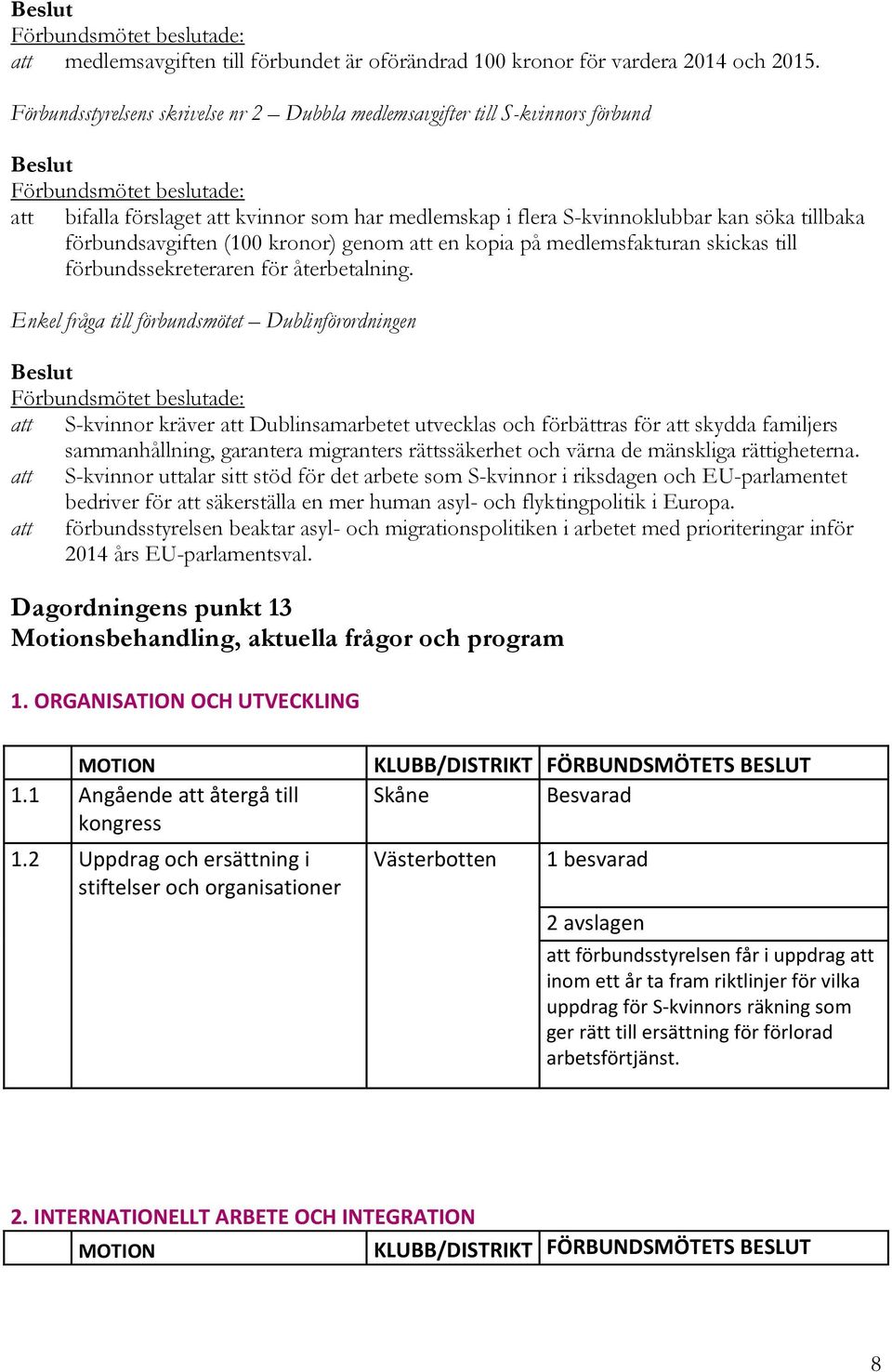 kronor) genom att en kopia på medlemsfakturan skickas till förbundssekreteraren för återbetalning.